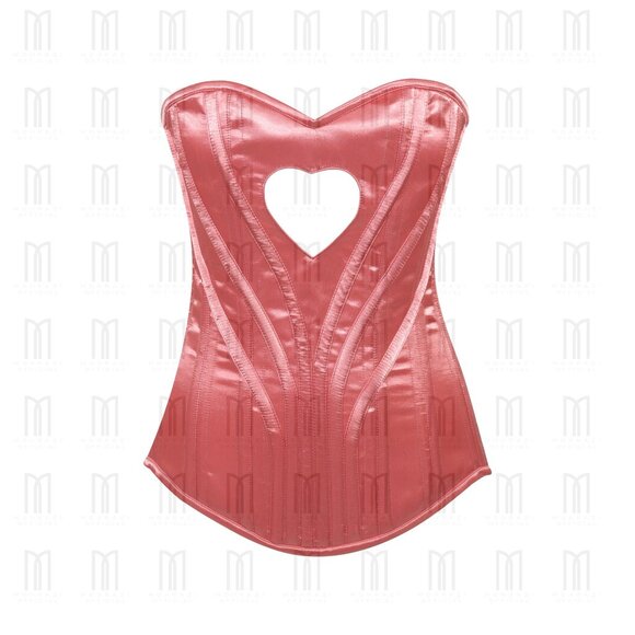 Mohrazi Official Mauve Heavy Boned Overbust Corset | Heart Shape - Picture 1 of 3